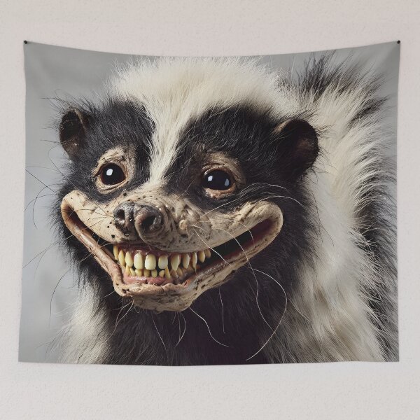 Item preview, Smirking Skunk designed and sold by ArtPrintsUSA.
