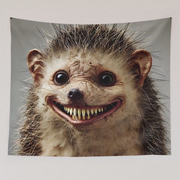 Item preview, The Hedgehog’s Horrifying Grin designed and sold by ArtPrintsUSA.