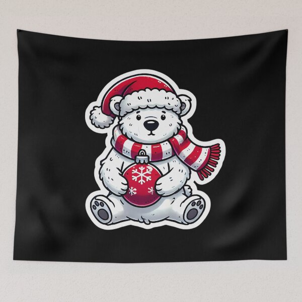 Item preview, Polar Bear's Christmas Cheer designed and sold by Linework Studio.