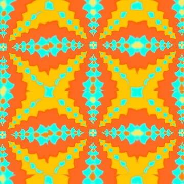 Artwork thumbnail, Bright Pattern. - orange by HarrisonDesign