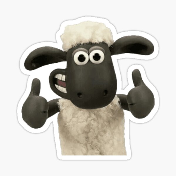 Artikel-Vorschau von Schaf Shaun Sticker, designt und verkauft von violetxm.