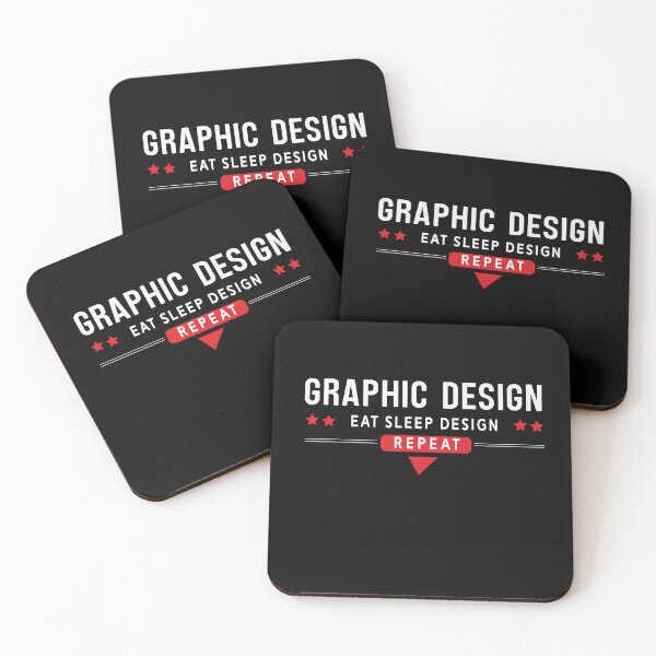 Item preview, GRAPHIC DESIGN EAT SLEEP DESIGN REPEAT designed and sold by ArteeInnovation.