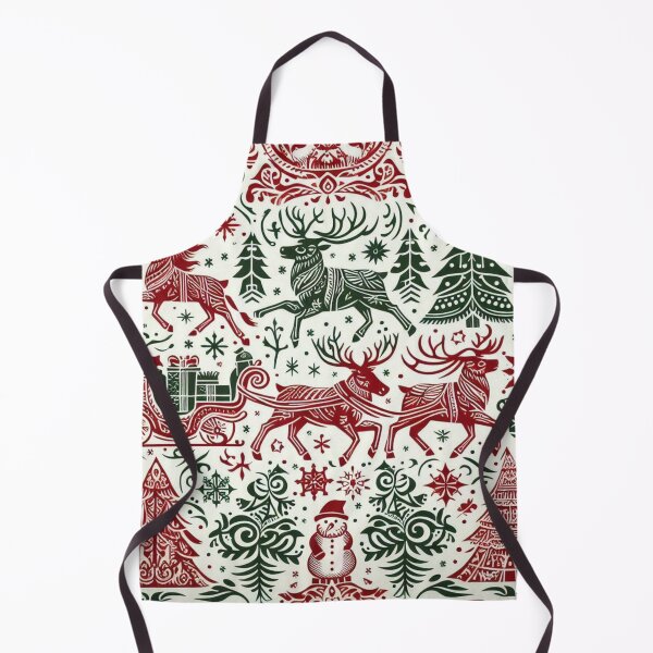 Item preview, Holiday Christmas Trees Santa Reindeer Nordic Style designed and sold by Yas_oma.