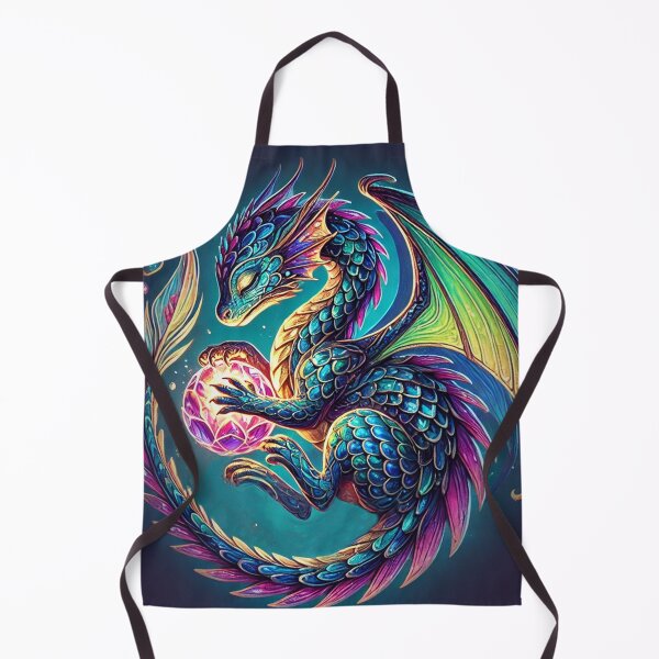 Item preview, Mystical Dragon Holding a Glowing Gem  designed and sold by Feathers & Futhark.
