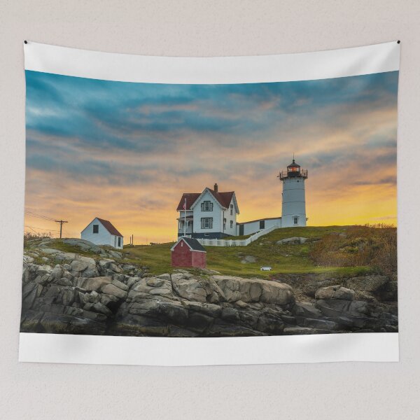 Item preview, Dawn at Cape Neddick Lighthouse designed and sold by GeorgeBuxbaum.