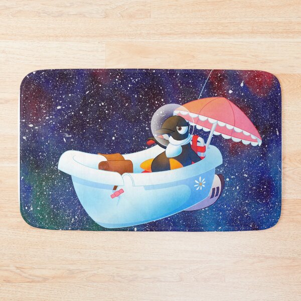 Item preview, Space penguin bathtub  designed and sold by TheStrangeSpace.