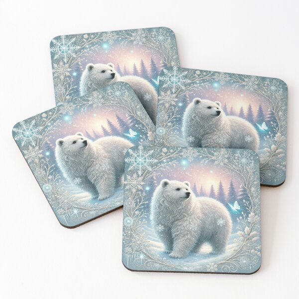 Item preview, Enchanted Bear in a Winter Wonderland  designed and sold by Feathers & Futhark.