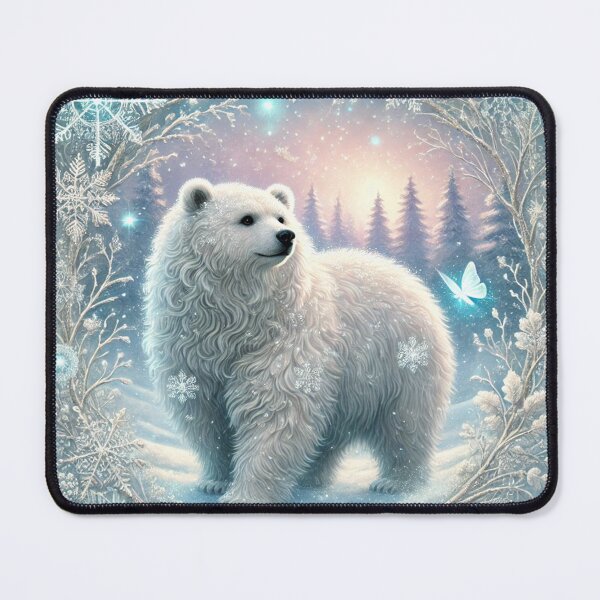 Item preview, Enchanted Bear in a Winter Wonderland designed and sold by Feathers & Futhark.