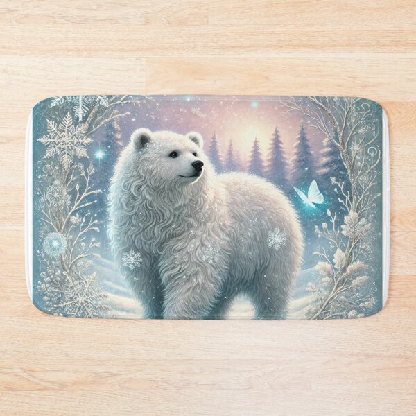 Item preview, Enchanted Bear in a Winter Wonderland  designed and sold by Feathers & Futhark.