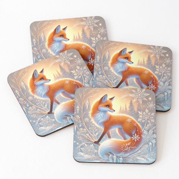 Item preview, Mystical Winter Fox in Snow designed and sold by Feathers & Futhark.