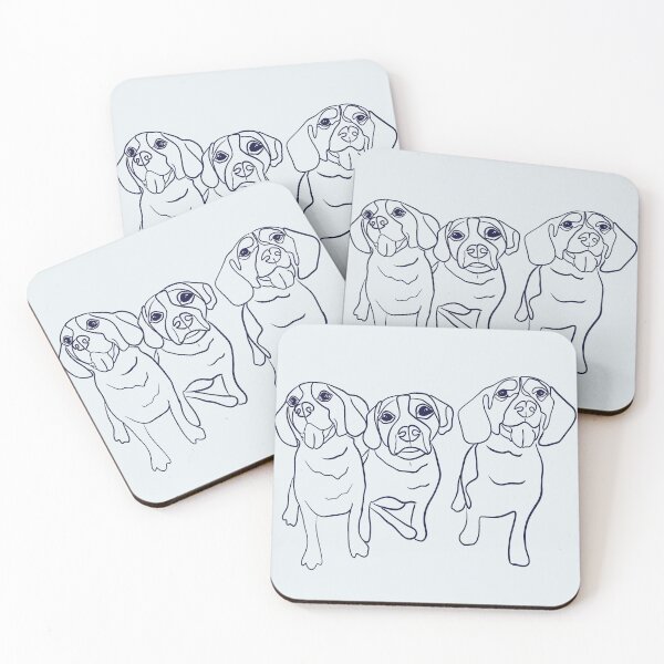 Item preview, 3 amigos puppas designed and sold by BookwormBaubles.