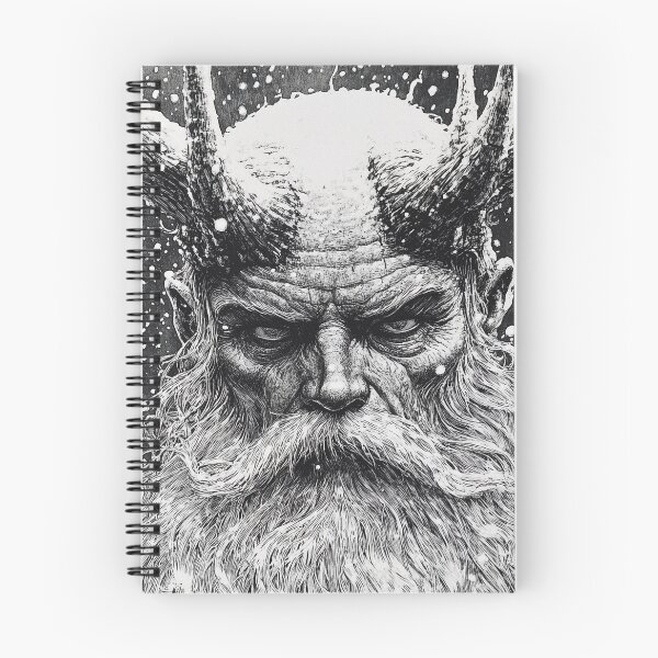 Item preview, Krampus  - black and white christmas horror manga anime santa designed and sold by ForsakenFrames.