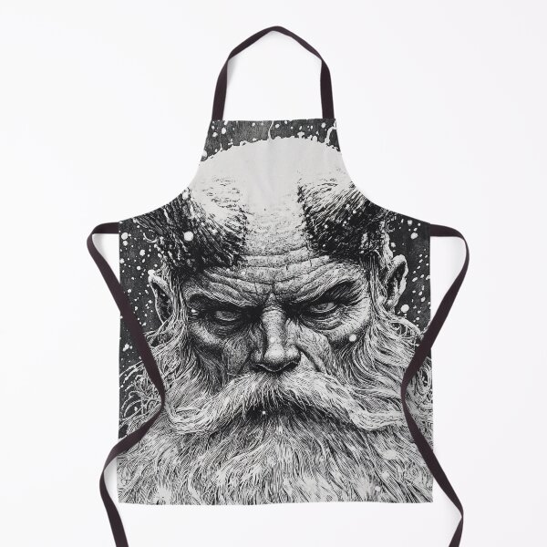 Item preview, Krampus - black and white christmas horror manga anime santa designed and sold by ForsakenFrames.
