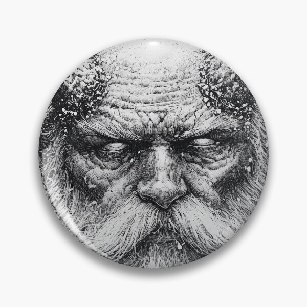 Item preview, Krampus  - black and white christmas horror manga anime santa designed and sold by ForsakenFrames.