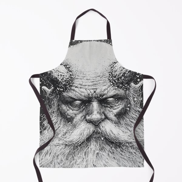 Item preview, Krampus - black and white christmas horror manga anime santa designed and sold by ForsakenFrames.
