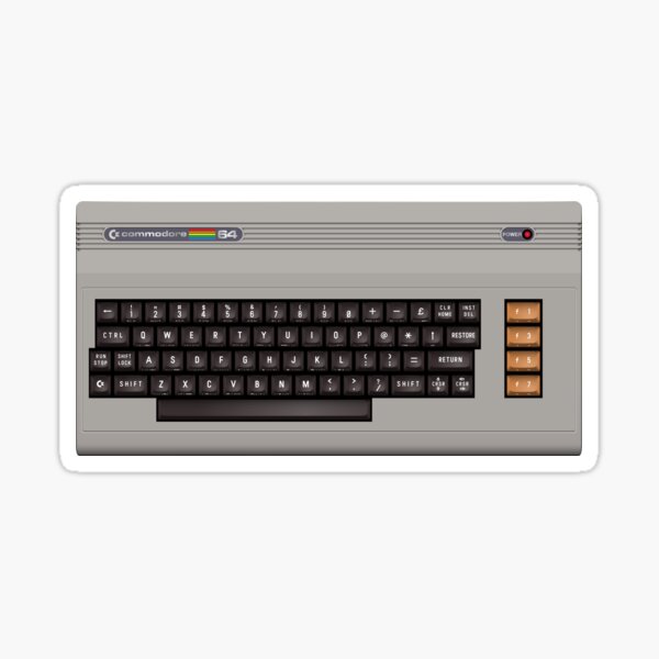 Item preview, Commodore 64 Full Computer - Version 4 - Rainbow Badge designed and sold by ABSTRACT-IVISM.