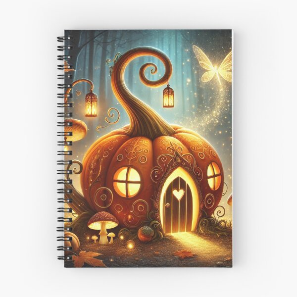 Item preview, Magical Pumpkin Fairy House - Whimsical Autumn designed and sold by Feathers & Futhark.