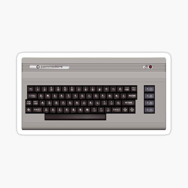 Artikel-Vorschau von Commodore 64 Vollcomputer - Version 2 - Silbernes Abzeichen, designt und verkauft von ABSTRACT-IVISM.