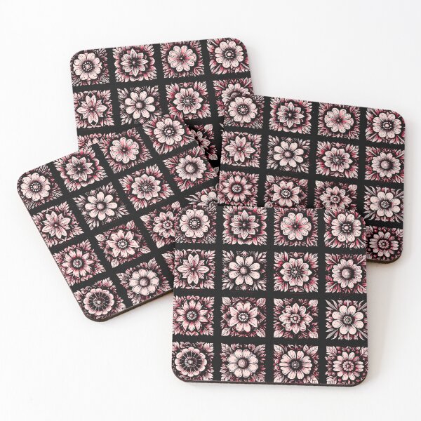 Item preview, Pink Flower Pattern designed and sold by Karen Simon.