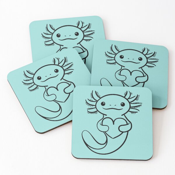 Item preview, Axolotl with Heart designed and sold by theartfulaspie.