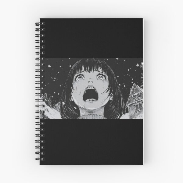 Item preview, encounter with saint nick - black and white horror manga anime girl designed and sold by ForsakenFrames.