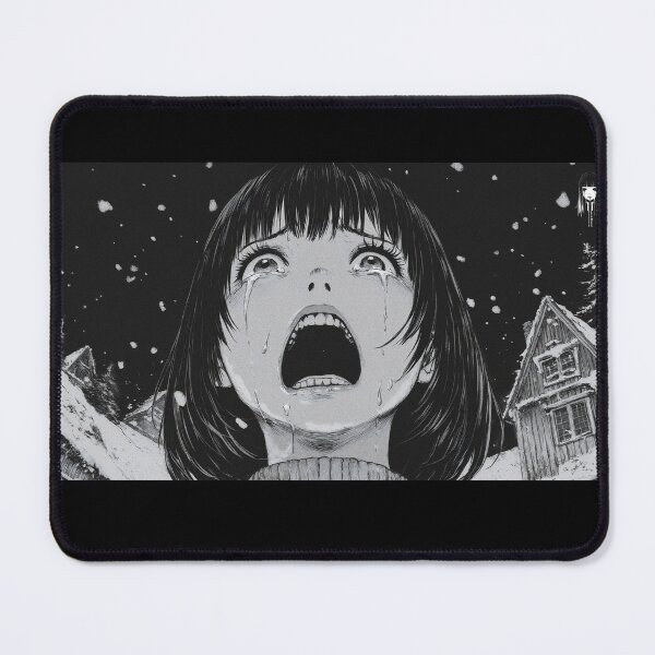 Item preview, encounter with saint nick - black and white horror manga anime girl designed and sold by ForsakenFrames.