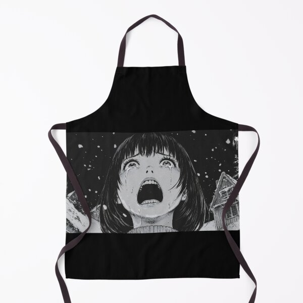 Item preview, encounter with saint nick - black and white horror manga anime girl designed and sold by ForsakenFrames.
