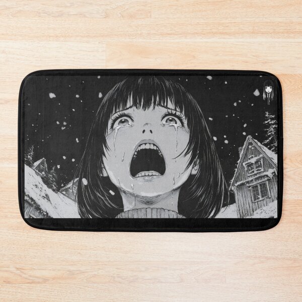 Item preview, encounter with saint nick - black and white horror manga anime girl designed and sold by ForsakenFrames.