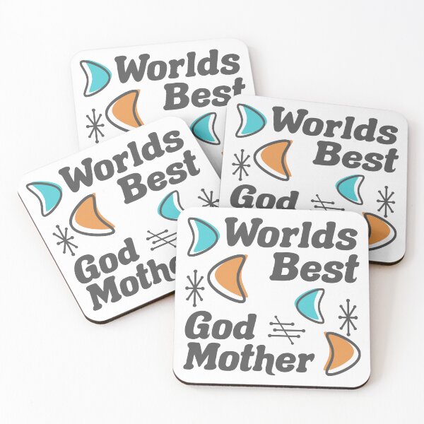 Item preview, Worlds Best Godmother Retro Style designed and sold by thepixelgarden.