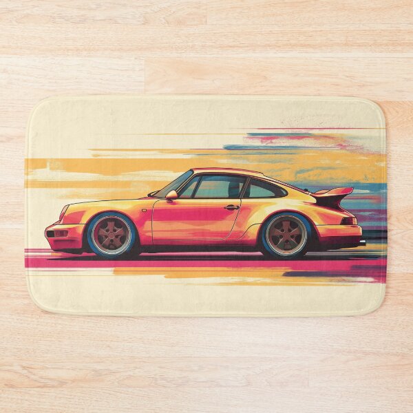 Item preview, Porsche 911 993 turbo Rear View Risograph Print designed and sold by blackdogshop.