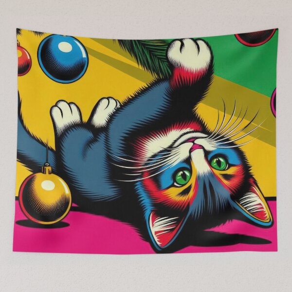 Item preview, Christmas Vintage funny cat,Christmas Funny animals,christmas retro,Christmas Vintage designed and sold by Expressions-Sel.
