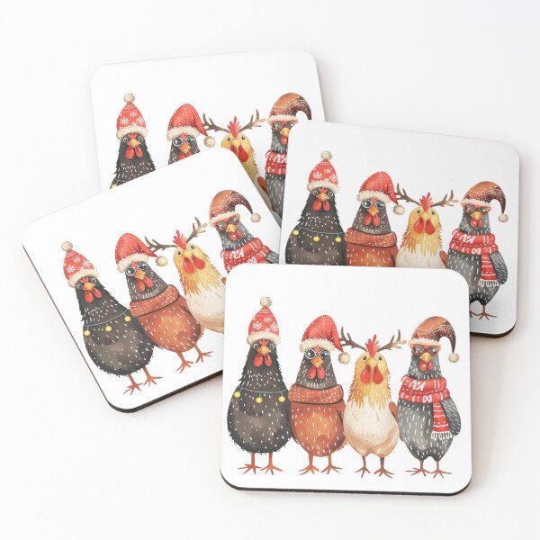 Item preview, Funny Christmas chicken designed and sold by Karma-Koutur.