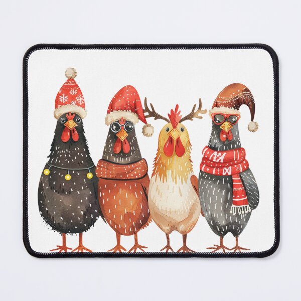 Item preview, Funny Christmas chicken designed and sold by Karma-Koutur.