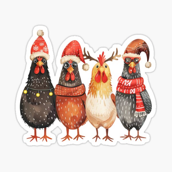 Artikel-Vorschau von Lustiges Weihnachtshuhn, designt und verkauft von Karma-Koutur.