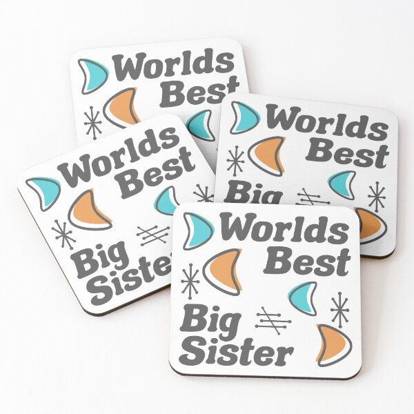 Item preview, Worlds Best Big Sister Retro Style designed and sold by thepixelgarden.