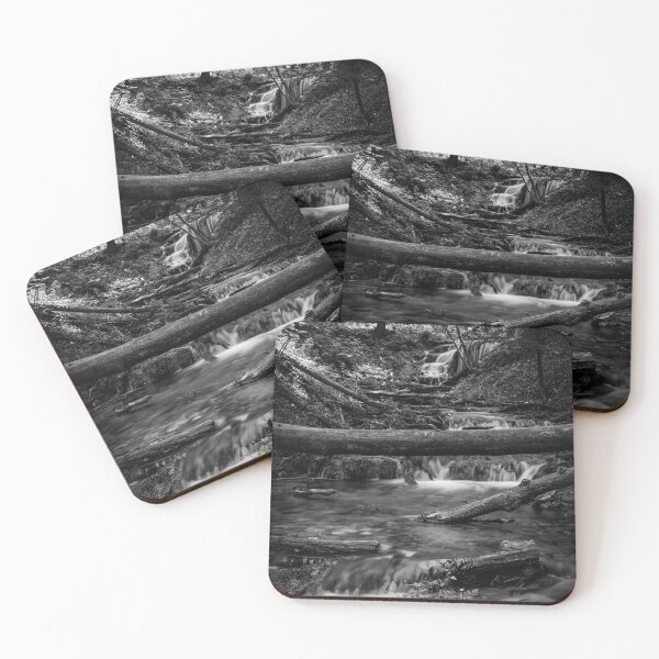Item preview, Weaver's Creek Falls in Owen Sound, Ontario 2 BW designed and sold by jrtwynam.