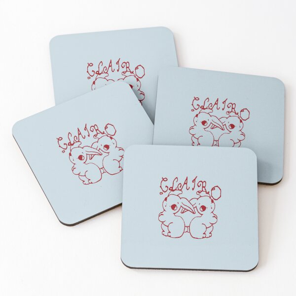Item preview, Clairo Charm Twin Bunnies Cartoon Drawing Red designed and sold by aestheticqueen.