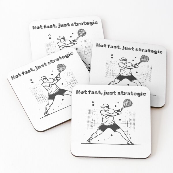 Item preview, Copy of Not Fast, Just Strategic - Padel Player Design designed and sold by angelaaiproject.