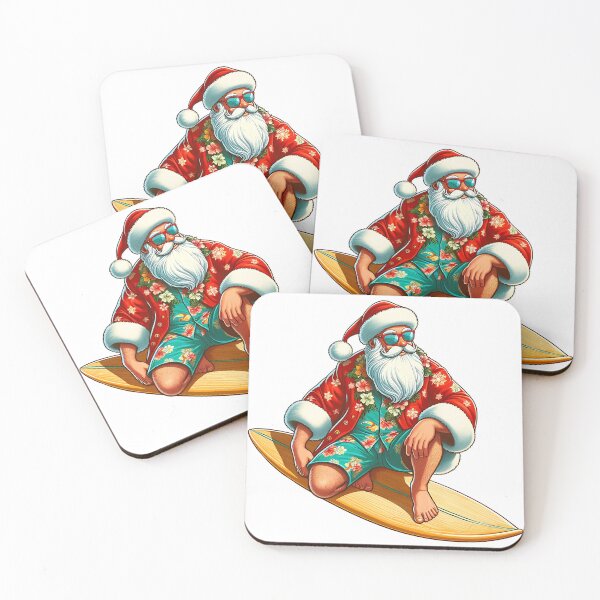 Item preview, Surfing Santa Claus designed and sold by Red-forever.