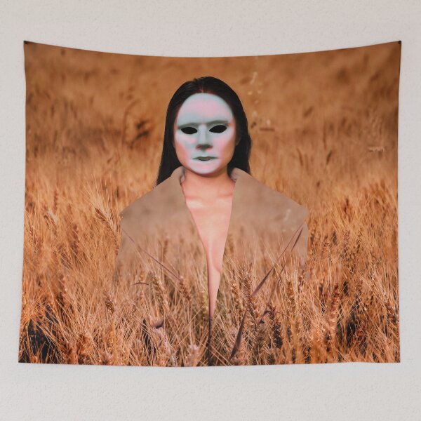 Item preview, Woman with a Mask in a Field designed and sold by Frida Why.