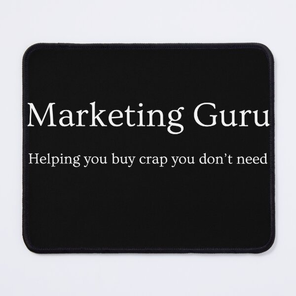Vista previa del artículo con la obra «Gurú del marketing», diseñado y vendido por Chantdesigns.