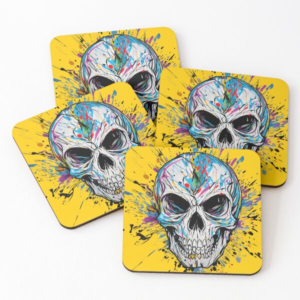 Item preview, Artistic Skull - Colorful Explosion designed and sold by Fab-Haven.