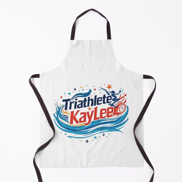 Artikelvorschau, Dynamische Triathletin Kaylee – Schwimmen, Radfahren, Laufen entworfen und verkauft von Triathlongram.