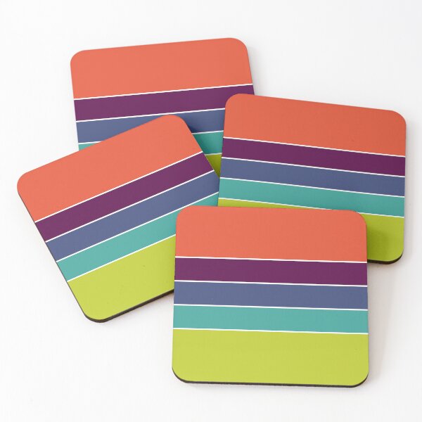 Item preview, Vivid Colorful 70s Vintage Retro Stripes  designed and sold by Deutschic.