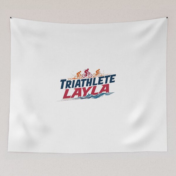 Item preview, Dynamic Triathlete Layla - Swim, Bike, Run designed and sold by Triathlongram.