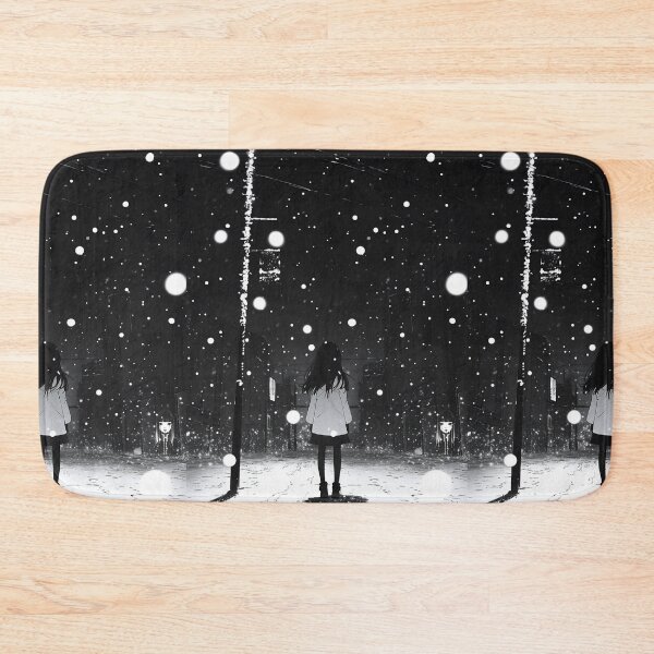 Item preview, happy new year - black and white melancholic manga anime girl designed and sold by ForsakenFrames.