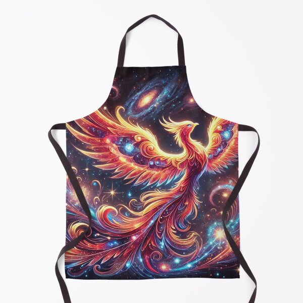 Item preview, Cosmic Phoenix Soaring Through a Celestial Landscape designed and sold by Feathers & Futhark.