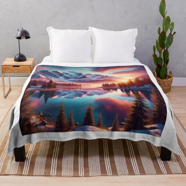 Artikelvorschau, Serene Mountain Lake Sunrise entworfen und verkauft von shefo99.