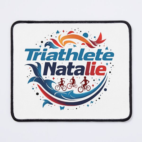 Item preview, Dynamic Triathlete Natalie - Swim, Bike, Run designed and sold by Triathlongram.
