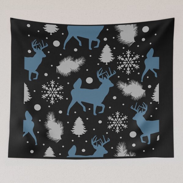 Item preview, Funny Charmed Christmas Deer Garden, Elegant Holiday Pattern celebration designed and sold by NADIASHOP86.